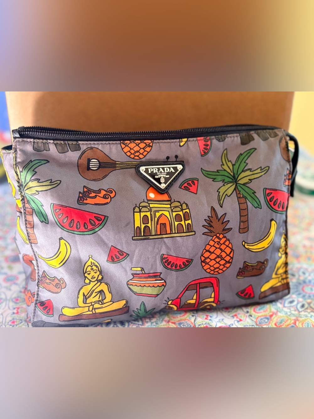 Prada Tessuto Stampato
Cosmetic Pouch